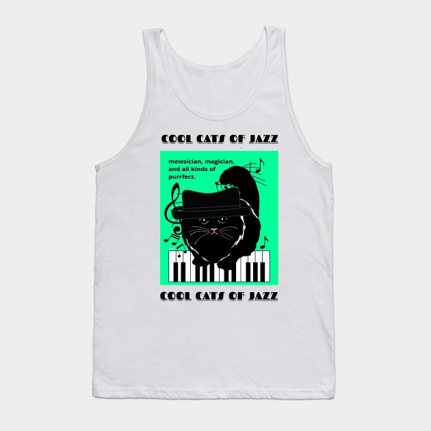 Cool Cats of Jazz-jazz music Tank Top by Rattykins